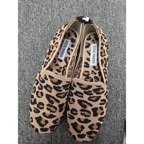 Steve Madden Raine Women's Cheetah Print Flats Sz 8.5 Cushion - Picture 1 of 5